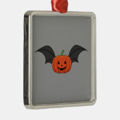 ハロウィーンパンプキンこうもり メタルオーナメント (右)