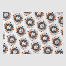 ハロウィーンパンプキンオレンジ白黒