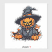 ハロウィーンパンプキンカクレクロアブル秋デコール シール (シート)