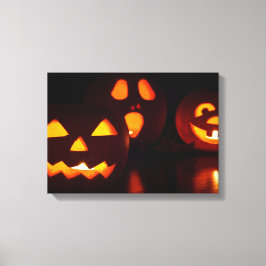 ハロウィーンパンプキンスケア キャンバスプリント