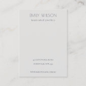 ハロウィーンパンプキンスパイダーロゴネックレスジュエリー 名刺 (裏面)