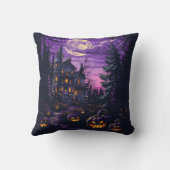 ハロウィーンパンプキンスマイルピロー不気味ホームデコール クッション (裏面)