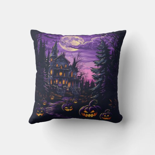 ハロウィーンパンプキンスマイルピロー不気味ホームデコール クッション (裏面)