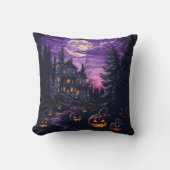 ハロウィーンパンプキンスマイルピロー不気味ホームデコール クッション (正面)