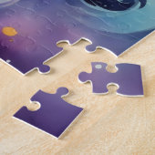 ハロウィーンパンプキンズアンドスターリー幽霊 ジグソーパズル (側面)