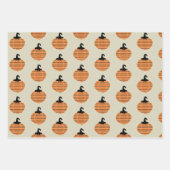 ハロウィーンパンプキンズボホラッピング紙シート ラッピングペーパーシート (正面3)