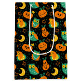 ハロウィーンパンプキンズムーンフール抱き枕 ミディアムペーパーバッグ (裏面)