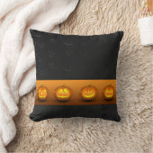 ハロウィーンパンプキンズJack-o-Lantern クッション (ブランケット)