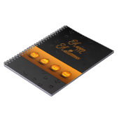 ハロウィーンパンプキンズJack-o-Lantern ノートブック (左側)