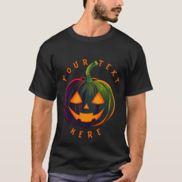 ハロウィーンパンプキンバイブデザインTシャツ Tシャツ