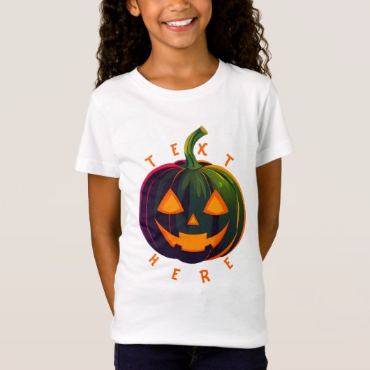 ハロウィーンパンプキンバイブデザインTシャツ Tシャツ (正面)