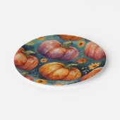 ハロウィーンパンプキンバイベスデザイナー ペーパープレート (アングル)