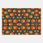 ハロウィーンパンプキンパイビベス ラッピングペーパーシート (正面2)