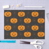 ハロウィーンパンプキンパターンティッシュペーパー 薄葉紙 (クラフト)