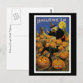 ハロウィーンパンプキンパッチ悪夢 ポストカード (正面/裏面)