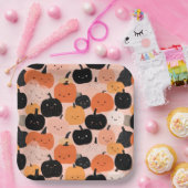 ハロウィーンパンプキンパッチ – フェスティバル秋 ペーパープレート (パーティー)