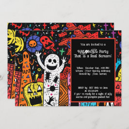 ハロウィーンパンプキンパロオザパーティー 招待状