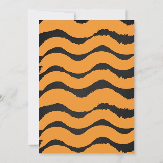 ハロウィーンパンプキンパーティの招待状 招待状 (裏面)