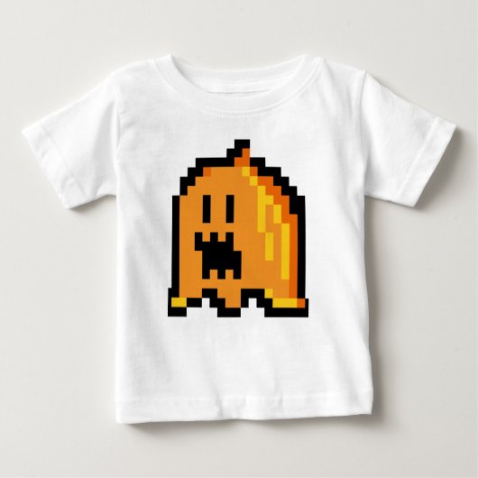ハロウィーンパンプキンベビートップ ベビーTシャツ (正面)