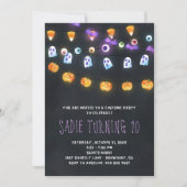 ハロウィーンパンプキンライトパーティの招待状 招待状 (正面)