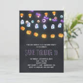 ハロウィーンパンプキンライトパーティの招待状 招待状 (スタンド正面)