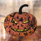 ハロウィーンパンプキンラインアート ウィンドウサイン (シート2)