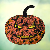 ハロウィーンパンプキンラインアート ウィンドウサイン (シート3)