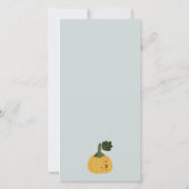 ハロウィーンパンプキンリトルブベビーシャワー招待状 サンキューカード (裏面)