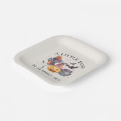 ハロウィーンパンプキンリトルブベビーシャワー ペーパープレート (傾斜あり)