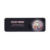 ハロウィーンパンプキンリトルブベビーシャワー ラベル (正面)