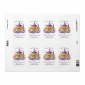 ハロウィーンパンプキンリトルブベビーシャワー ラベル (フルシート)