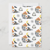 ハロウィーンパンプキンリトルブーベビーサンキューカード 招待状 (裏面)