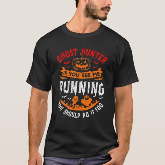 ハロウィーンパンプキンヴァンパイア31年10月幽霊 不気味 Tシャツ (正面)