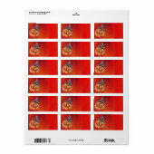 ハロウィーンパンプキン住所 シール (フルシート)