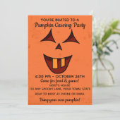 ハロウィーンパンプキン招待状 招待状 (スタンド正面)
