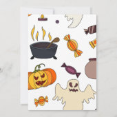 ハロウィーンパンプキン招待状 招待状 (裏面)
