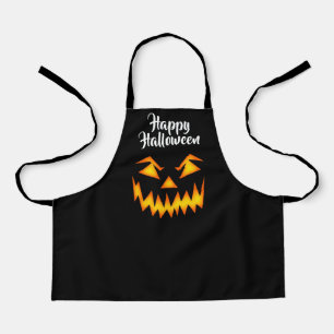 ハロウィーンパンプキン顔エプロン エプロン