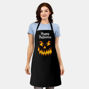 ハロウィーンパンプキン顔エプロン エプロン