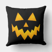 ハロウィーンパンプキン顔ハロウィーンのカボチャのちょうちん クッション (裏面)