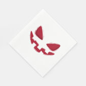 ハロウィーンパンプキン顔 スタンダードランチョンナプキン (角)