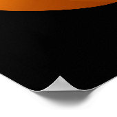 ハロウィーンパンプキン顔 ポスター (角)