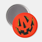 ハロウィーンパンプキン顔 マグネット (正面/裏面)