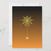 ハロウィーンパンプキン顔 招待状 (裏面)