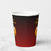 ハロウィーンパンプキン顔 紙コップ (右)