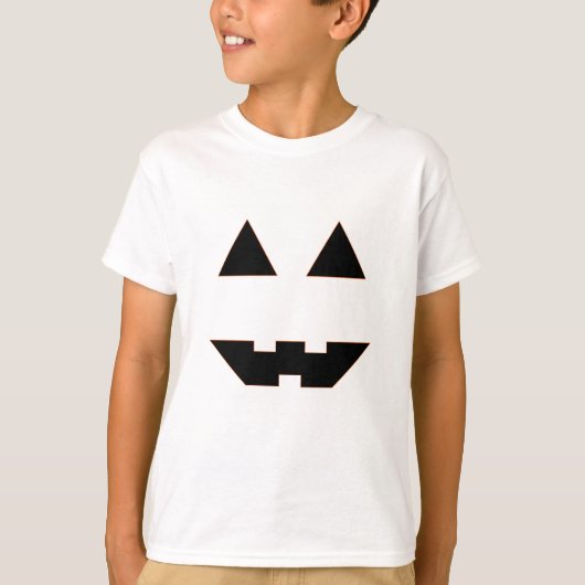 ハロウィーンパンプキン顔 Tシャツ (正面)