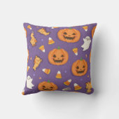 ハロウィーンパンプキン&幽霊スクエアピロー クッション (裏面)