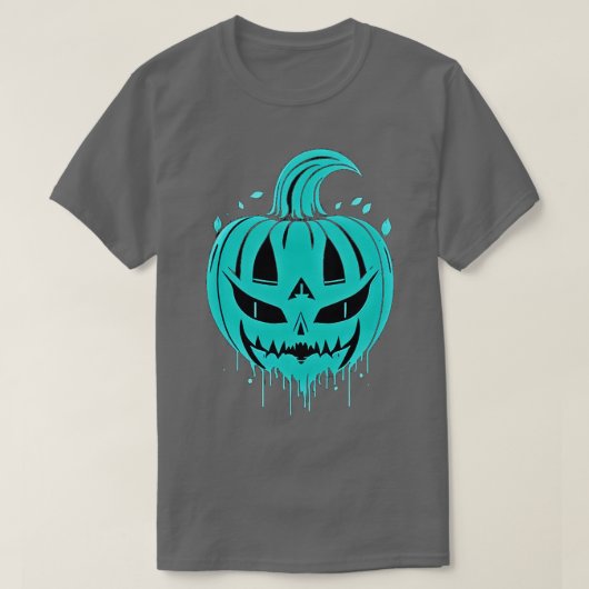 ハロウィーンパンプキ不気味ン Tシャツ (デザイン正面)
