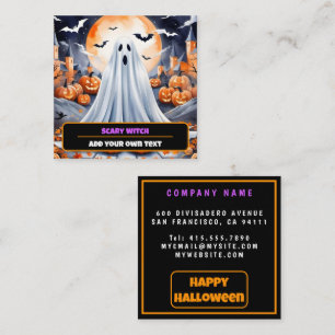 ハロウィーンパンプモダンキンオータムコレクション スクエア名刺