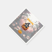 ハロウィーンパンプンパッチ スタンダードカクテルナプキン (角)