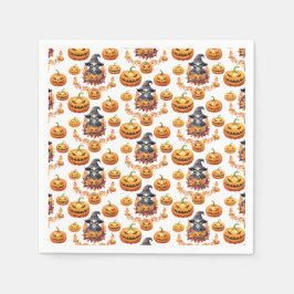 ハロウィーンパンプンパッチ スタンダードカクテルナプキン